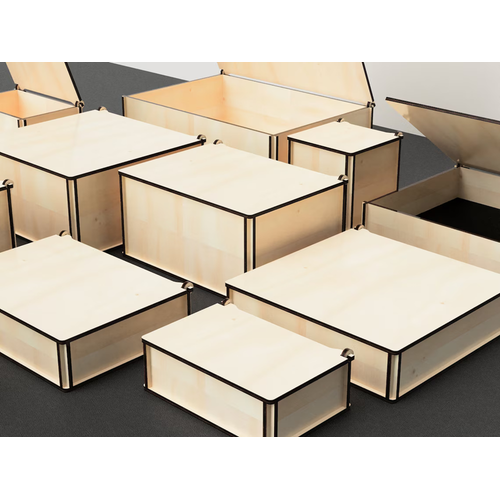 Alr Kapak Ahap Kutu 150x100x100mm