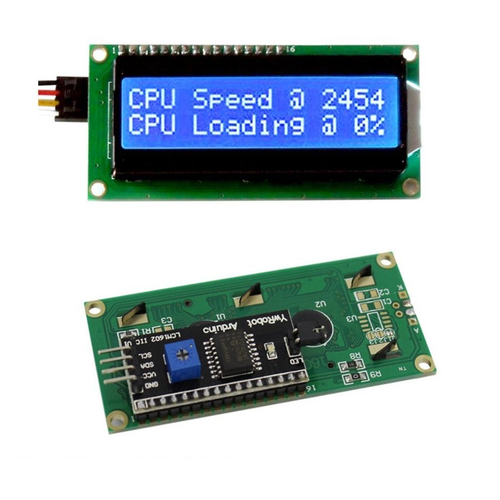 2x16 Mavi Lcd Display + I2C Modüllü
