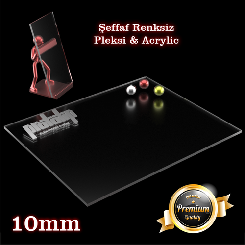 Pleksi Levha Şeffaf 10mm Dökme Pleksiglass - Acrylic Her Boyutta