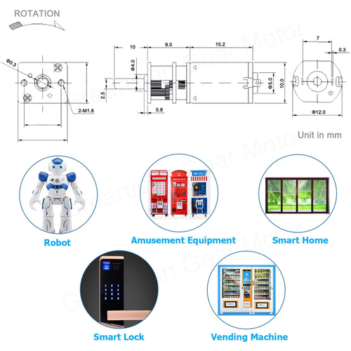 N20 Pololu 6V 300Rpm Mikro Redktrl DC Motor