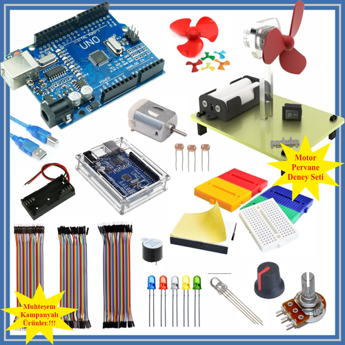 Arduino Balang Seti UNO R3 ( CH340 ) GR 31 Para 128 Adet