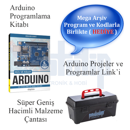Arduino UNO R3 ( CH340G ) Ekonomik Set 80 Parça 301 Adet