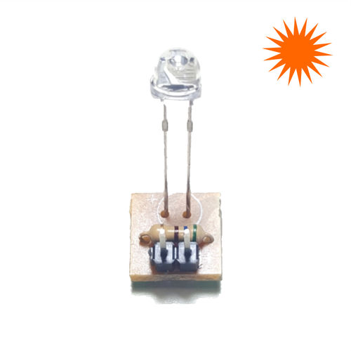 4.8mm 24v Led Modl Mantar Amber