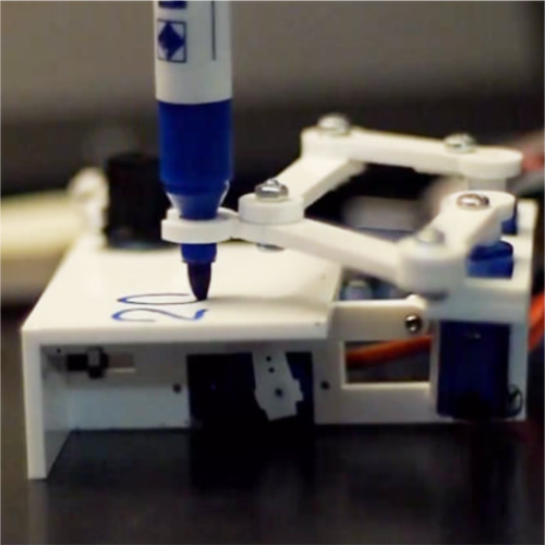 Arduino Plotclock Saat Yazan Robot Parçaları ( Lazer Kesim )