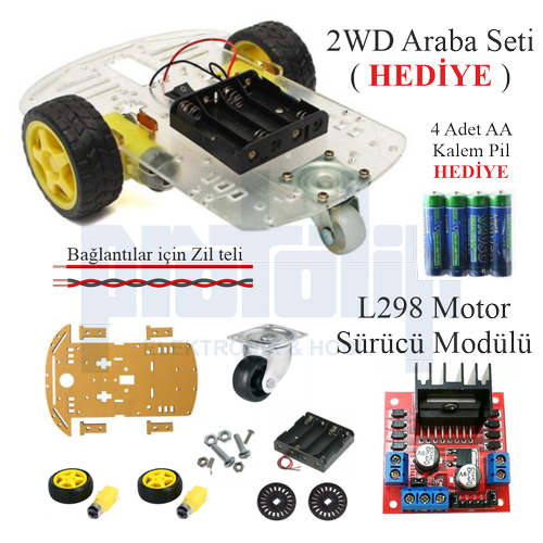 Arduino Başlangıç Seti UNO R3 ( DIP Model ) 107 Parça 344 Adet