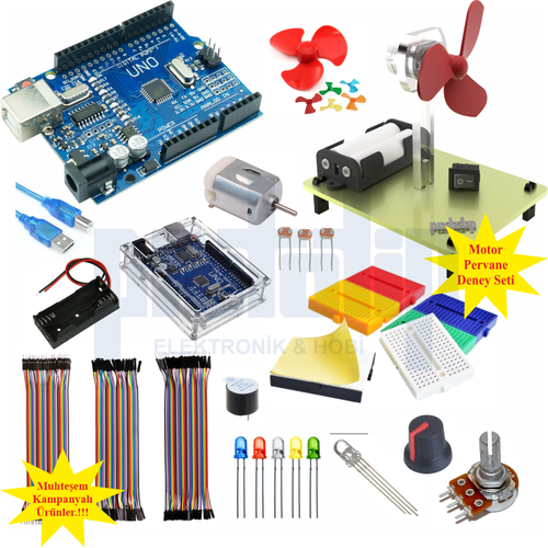 Arduino Balang Seti UNO R3 ( CH340 ) GR 31 Para 128 Adet