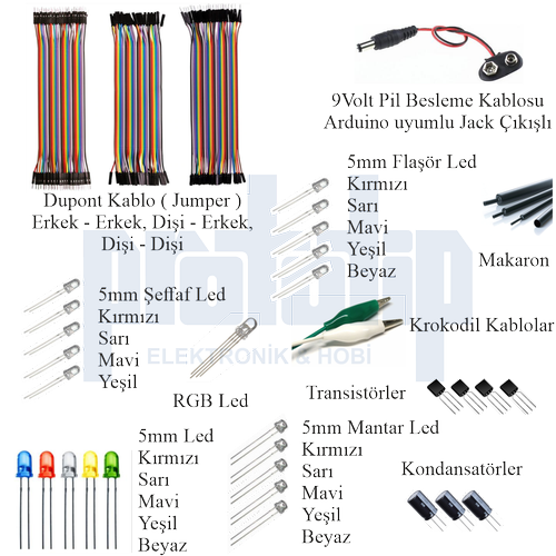 Arduino Sper Full Profesyonel Set 138 Para 375 Adet