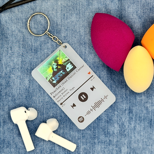 Spotify Kodlu Anahtarlk 8x5cm ( Justin Bieber ) Peaches