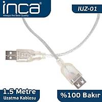INCA IUZ-01 USB-USB UZATMA KABLO+ASKILI(1.5MT)