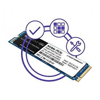 Team MP34 512GB 3400/2000MB/s NVMe PCIe Gen3x4 M.2 SSD Disk (TM8FP4512G0C101)