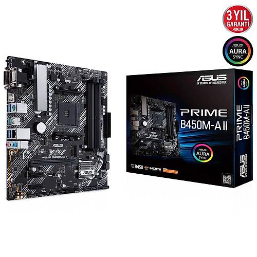 ASUS PRIME B450M-A II 4400 DDR4 DVI VGA M2 AM4 