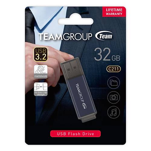 Team C211 32GB Blue USB 3.2 Gen1 (TC211332GL01)