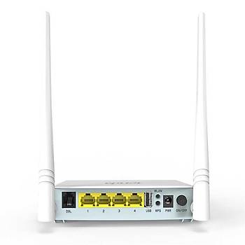 TENDA D301 v2 300MBPS 4 PORT 2 ANTEN 5DBI USB KABLOSUZ ADSL/ADSL2/ADSL2+ MODEM