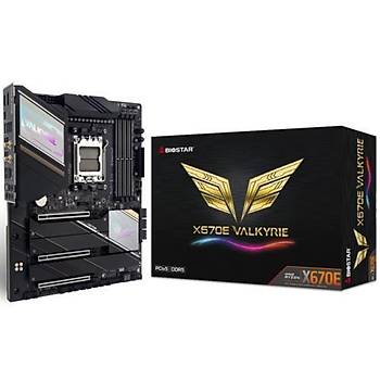 Biostar X670E VALKYRIE DDR5 6000Mhz OC S+V+2.5GL AM5 (ATX) DP, HDMI, PCI-e M.2 5.0 (128Gb/s),1x PCIe 4.0 LGA 1718p