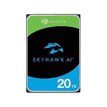 SEAGATE ST20000VE002 DSK 3.5"20TB 7200RPM SATA 256MB SKYHAWK Gvenlik Diski