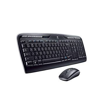 LOGITECH MK330 TRKE KABLOSUZ MULTMEDYA SYAH Q KLAVYE+MOUSE SET