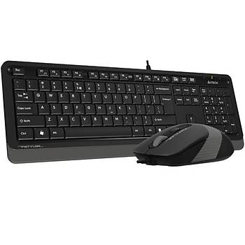 A4 Tech F1010 MM Klavye Mouse Set Gri USB