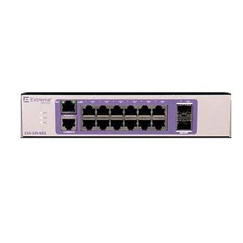 EXTRMNTWRK 16566 210-Series 12 port 10/100/1000BASE-T 2 1GbE unpopulated SFP ports 1