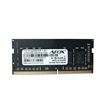 AFOX AFSD44FK1P 4GB 2666MHZ DDR4 SODIMM Notebook RAM