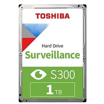 TOSHIBA S300 1TB 5700RPM 64MB SATA3 6Gbit/sn HDWV110UZSVA GÜVENLÝK HDD