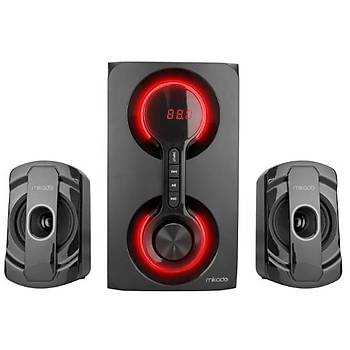 Mikado MD-221BT 2+1 40W Siyah Usb+Tf Cart+FM+Bluetootk Speaker