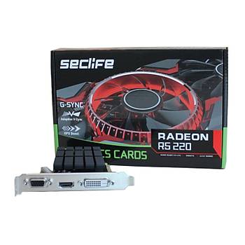 SECLIFE 2GB Radeon R5 220 DDR3 64Bit DVI HDMI VGA