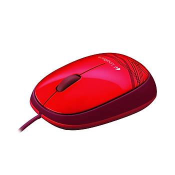 LOGITECH 910-002945 M105,Kablolu,USB Balantl Optik Mouse,Krmz