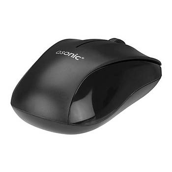 Asonic AS-WM5 Usb Siyah Optik Kablosuz Mouse