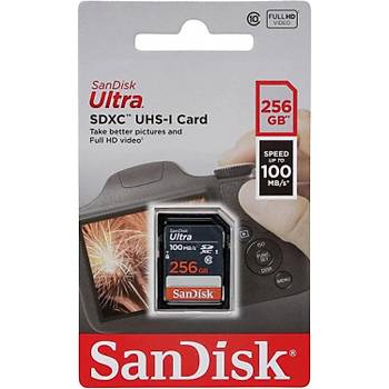 SANDISK ULTRA 256GB SDXC C10 HAFIZA KARTI SDSDUNR-256G GN3IN