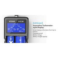 XTAR VC2 USB LCD Ekran Akll arj ve Test Cihaz 3.7V Li-ion 