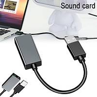 USB 3D Ses Kartý Sürücüsü Harici Çift Kanallý Mikrofon Ses Adaptörü