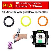 3D Yazc PLA Filament 10 Metre Rulo 1.75mm 3D Yazc 3D Kalem in
