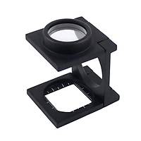 20X Lüp K9 Optik Cam Lens Ölçekli Büyüteç Metal Siyah Renk Üç Eklem Katlanýr 