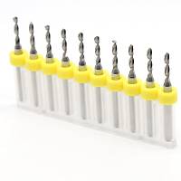 Mikro Karbr PCB Matkap Ucu Metal CNC Sondaj 10lu Set 1.95mm 