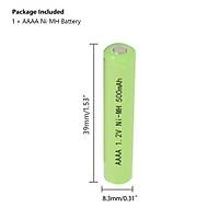 AAAA 500mAh 1.2V Ni-mh arjl Pil LR61 Lazer areti Kalem in