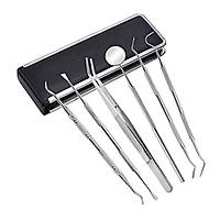 Paslanmaz elik Di Oral Bakm 6 l Set Ayna Orak Skaler Spatula Kazma Cmbz