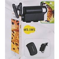 Mikroskop Byte 60X-100X Ayarlanabilir LED ve UV Ik Telefona Monte