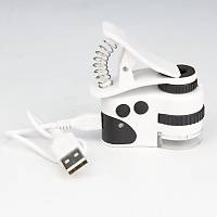 Mikroskop Büyüteç 50X Cam Lens Telefon Klipsli USB Þarjlý Led/UV