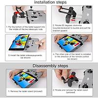 DJI Mavic Air 2 Kumanda Uzatma Braketi iPad Mini Tablet Klip