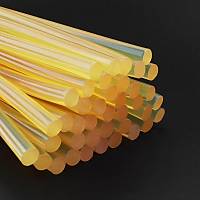 Mhr Mumu ubuk Scak Tutkal 7mm x 27cm 10 lu Amber Kehribar Renk