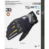 Motorsiklet Yazlk Eldiven KOMINE GK162 3D rg Teknolojisi Sar/Siyah XL 