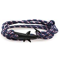 Paraşüt İpi Denizci Metal Köpek Balığı Tokalı Bileklik Dekoratif Unisex