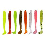 PROFISHER 10 Adet Silikon Jiket Kafa Krek Kuyruk Kurtuk 4,5 cm 0,8 gr 