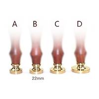 Eritme Balmumu Mhr Damga 22 mm Yuvarlak Bo Bakr Kafa + Glaac Kol 
