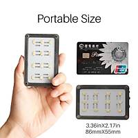 Mini Tanabilir Video Kamera LED Ik 12 Renk Jel Kslabilir Aydnlatma