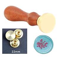 Eritme Balmumu Mhr Damga 22 mm Yuvarlak Bo Bakr Kafa + Glaac Kol 