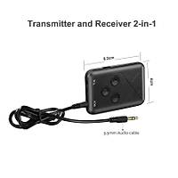 2 in 1 Bt 4.2 Stereo Ses Mzik Verici Alc 3.5mm Telefon PC TV Ara Hoperlr