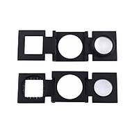 20X Lüp K9 Optik Cam Lens Ölçekli Büyüteç Metal Siyah Renk Üç Eklem Katlanýr 