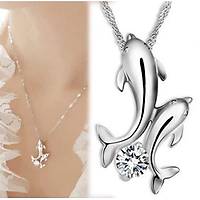 ift Yunus Zirkon Tal Rhinestones Kakma Ksa Zincirli Kolye Gm Kaplama