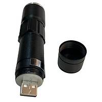 Mini Fener Dahili Batarya Kendinden USB arj Soketli T6 Led Zoom